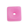 10 Stk. Polaris Konkav-Vierecke 10x5mm Pinkrosa mattiert